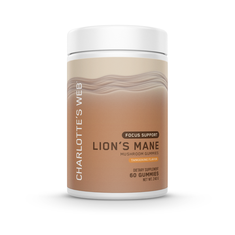 FOCUS SUPPORT WITH LION'S MANE MUSHROOM GUMMY - Tangerine flavor.