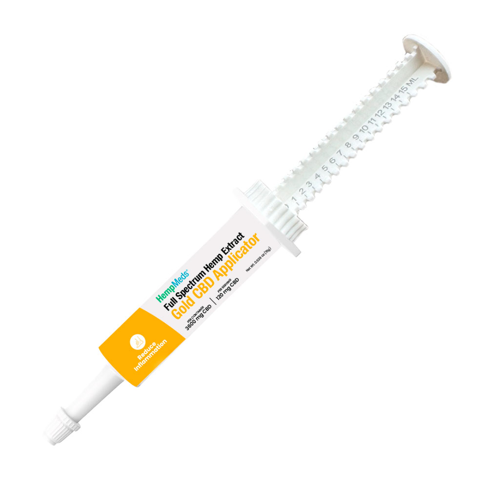 Tube of Tube of RSHO® GOLD LABEL 15G PURE CBD HEMP OIL (3600MG CBD).