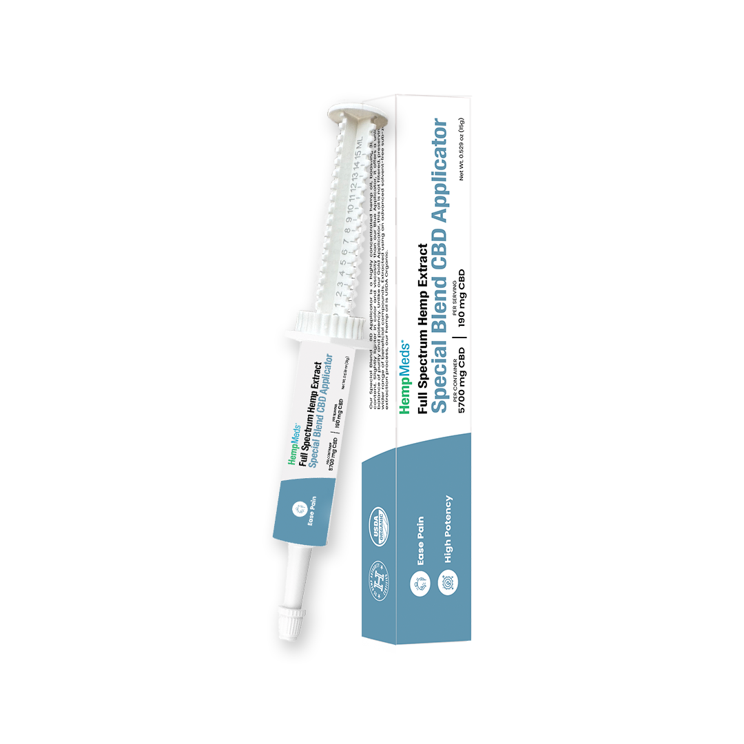 RSHO® SPECIAL BLEND 15G PURE CBD HEMP OIL (5700MG CBD) and packaging.