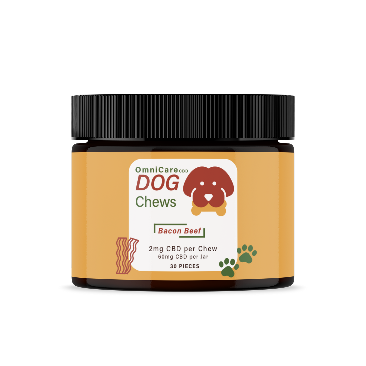 CBD pet chews from OmniCare CBD’s CBD for Pets collection, formulated to support pet wellness, calmness, and overall health.