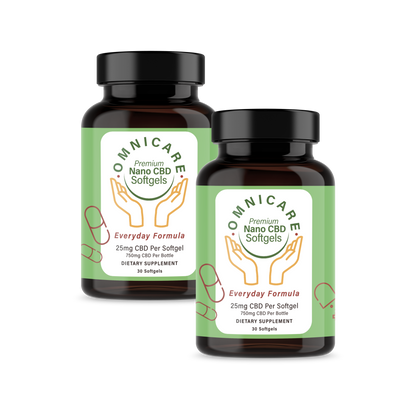 CBD Softgels Broad Spectrum 25mg - Everyday Formula Value Pack from OmniCare CBD.