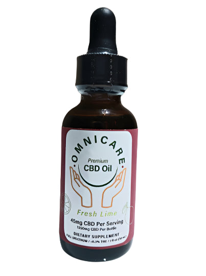 Organic CBD Tincture – 45mg  Calming Mint flavor from OmniCare CBD.