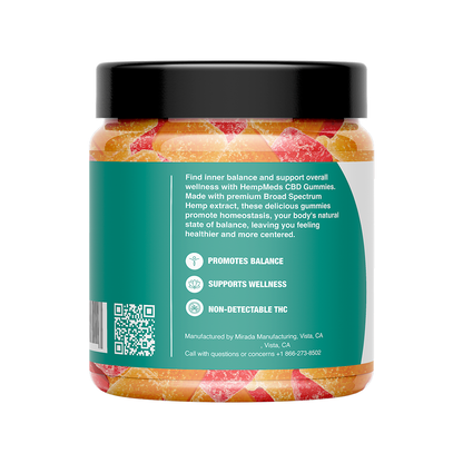 CBD BROAD SPECTRUM GUMMIES- Strawberry & Orange