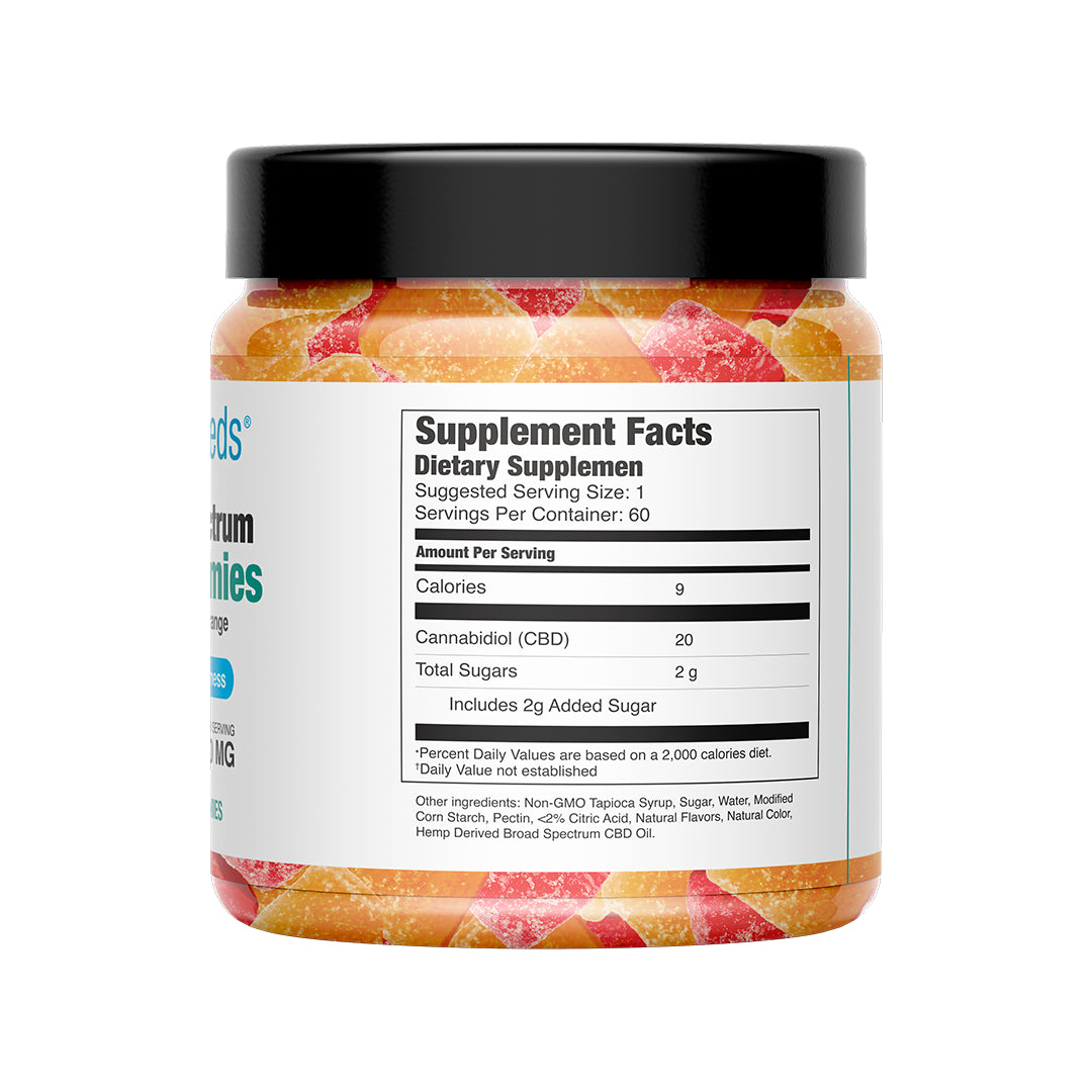 CBD BROAD SPECTRUM GUMMIES- Strawberry & Orange