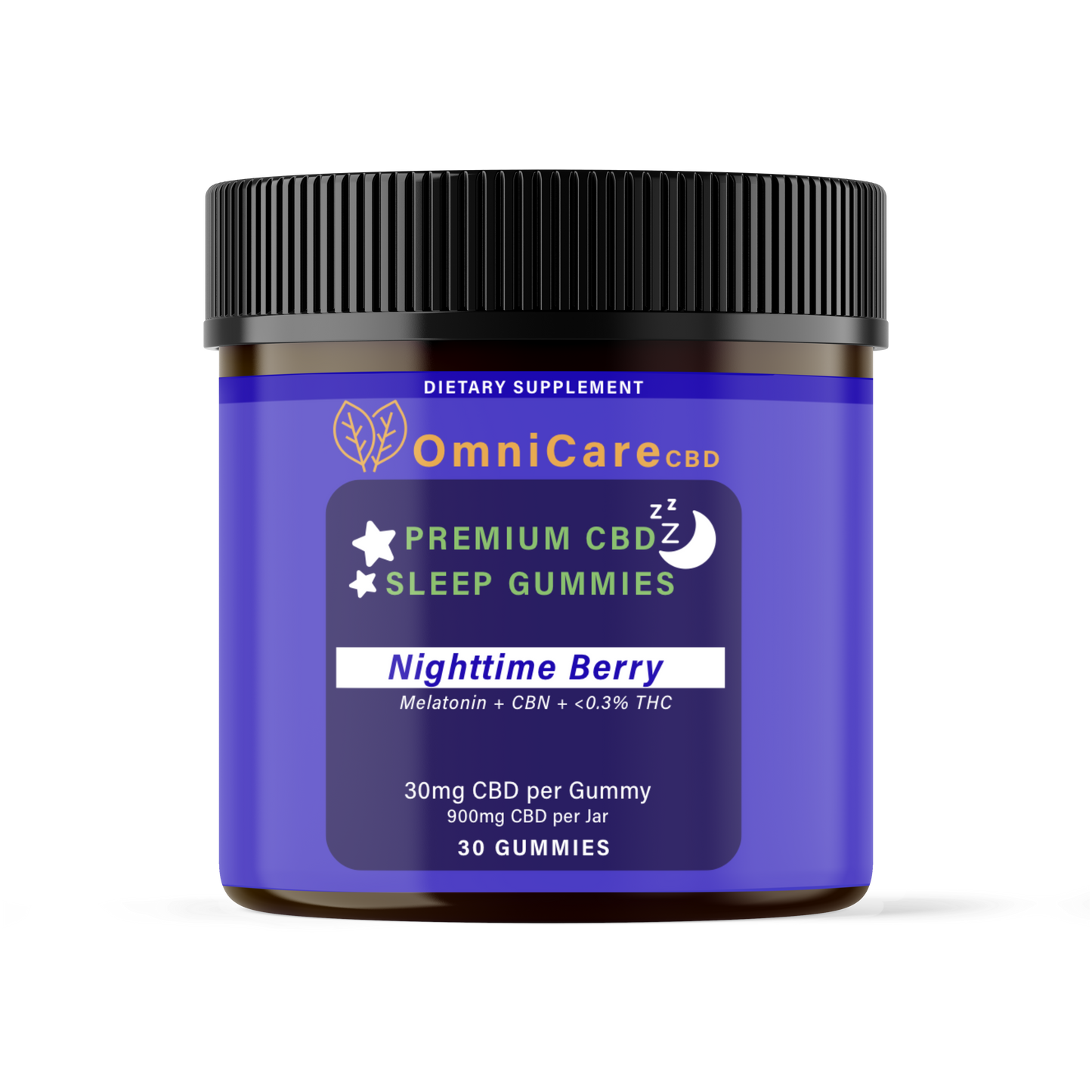 CBD SLEEP GUMMIES WITH CBN & THC - Nighttime Berry