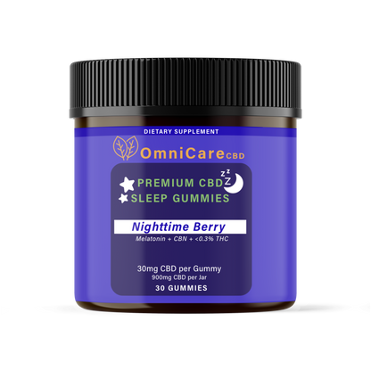 CBD SLEEP GUMMIES WITH CBN & THC - Nighttime Berry