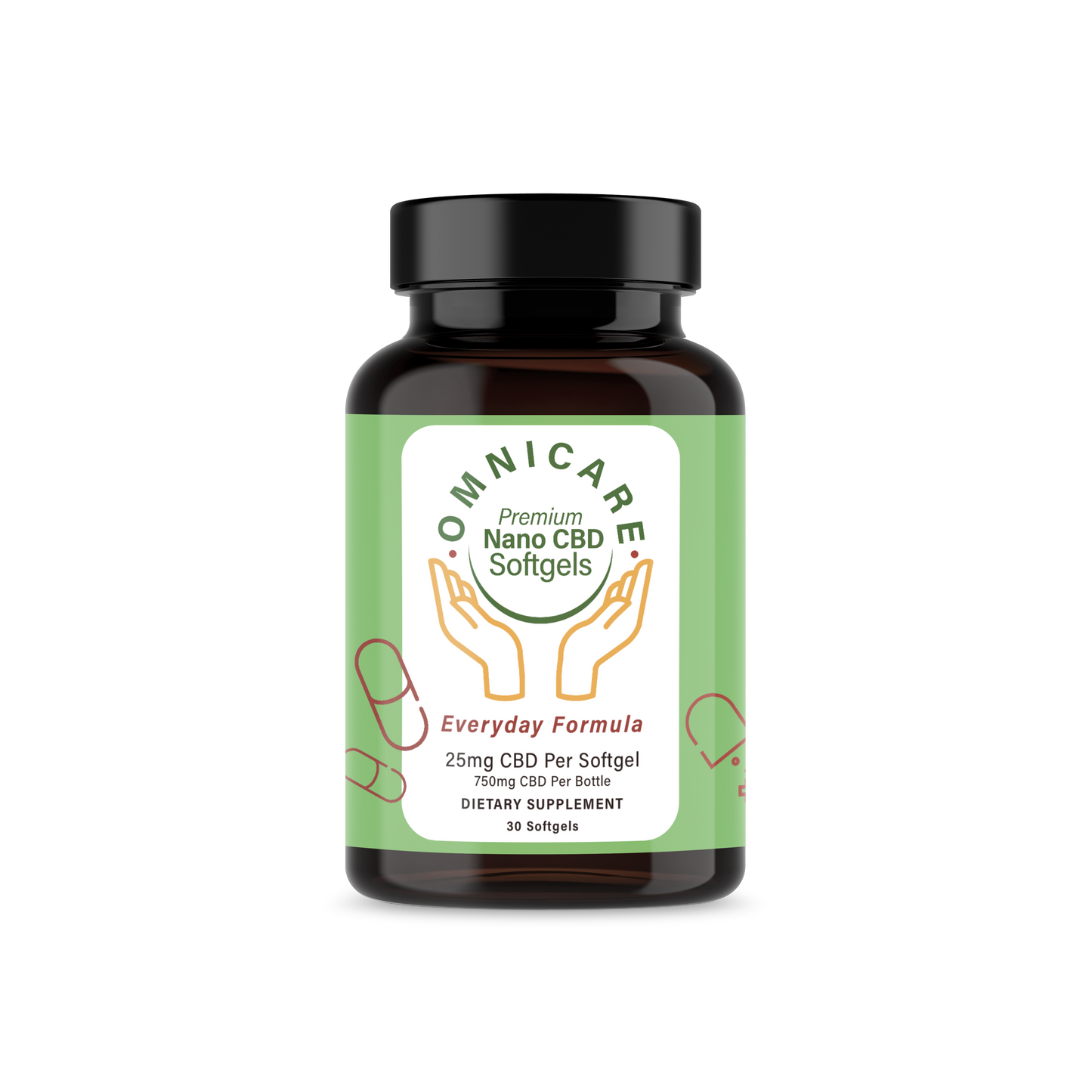 CÁPSULAS BLANDAS DE CBD DE AMPLIO ESPECTRO 25 MG - Fórmula diaria