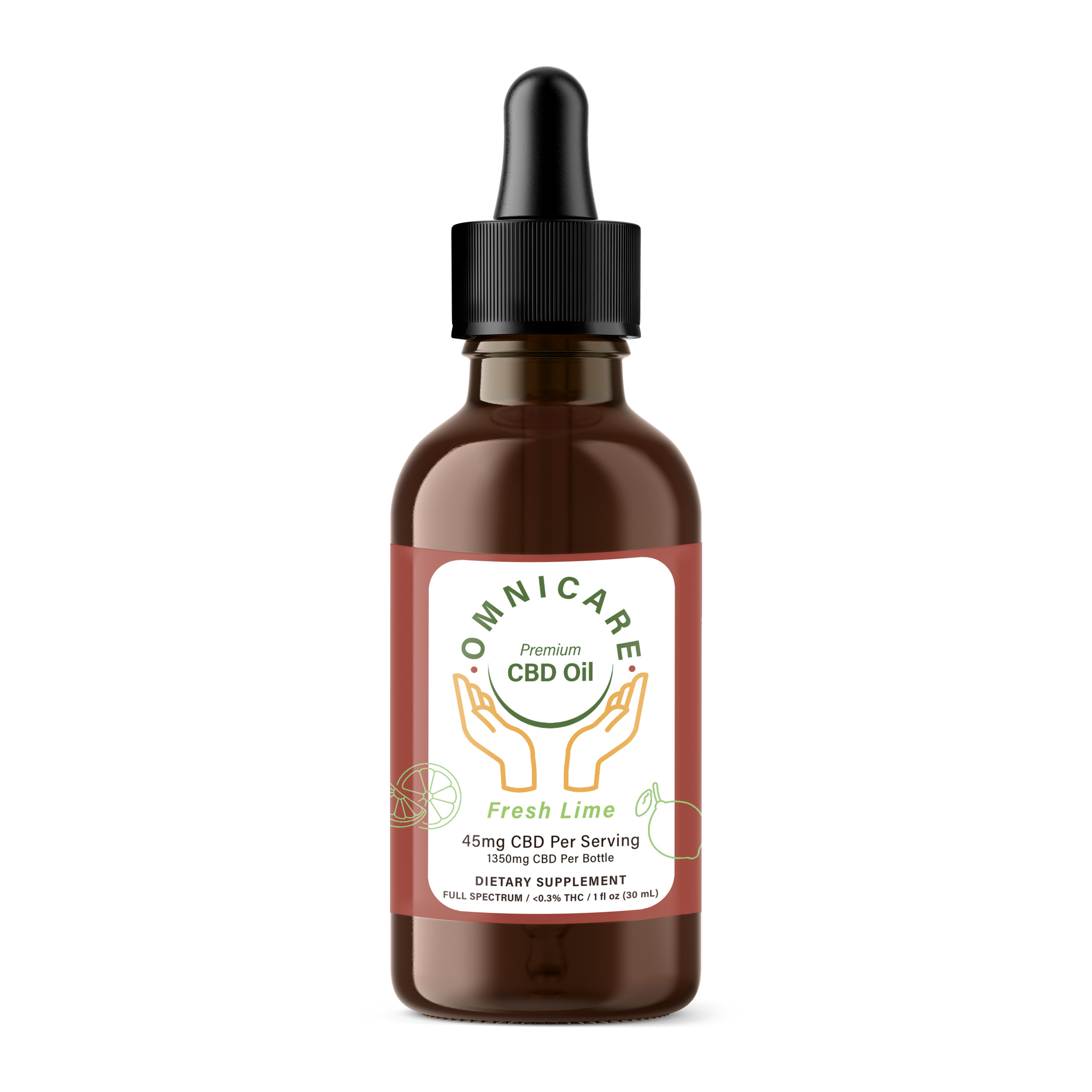 ORGANIC FULL SPECTRUM CBD TINCTURE 45MG - Fresh Lime – OmniCare CBD