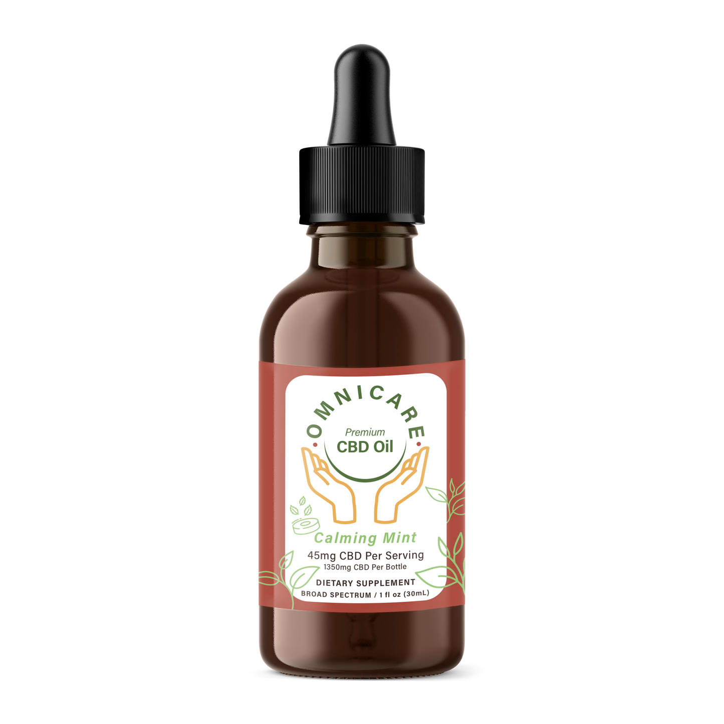 ORGANIC CBD TINCTURE - CALMING MINT 45MG